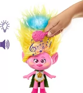 Figurki dla dzieci - Trolle 3 Interaktywna lalka Viva Tęczowe Włosy Hairtunes wysokość 29 cm efekty świetlne gra piosenki z filmu idealna dla dzieci 3+ - miniaturka - grafika 1