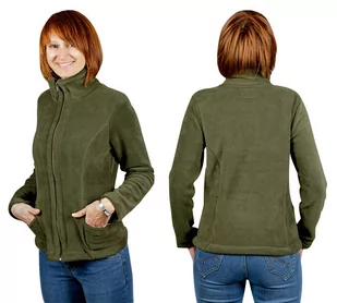 Bluza Polarowa Damska Ciepła POLAR MAX02 3XL zielona - Bluzy damskie - miniaturka - grafika 1
