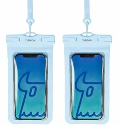Bizon Etui wodoszczelne Case Hydrowrap, 2 sztuki, jasnoniebieskie - Etui i futerały do telefonów - miniaturka - grafika 1