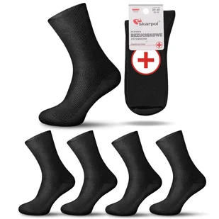 5X Skarpety bawełniane BEZUCISKOWE medyczne Art. 02 Skarpol - Skarpetki męskie - miniaturka - grafika 1