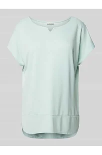 T-shirt w jednolitym kolorze - Tom Tailor - Koszulki i topy damskie - miniaturka - grafika 1