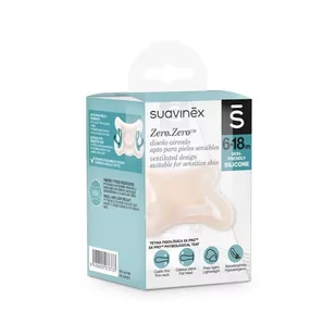 Suavinex Smoczek fizjologiczny Zero Zero 6-18m - Smoczki uspokajające - miniaturka - grafika 1