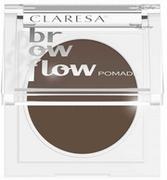 CLARESA - BROW FLOW - Fluffy Eyebrow Pomade - Puszysta pomada do brwi - 3,5 g - 02 Medium Brown