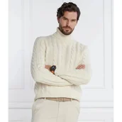 Swetry męskie - POLO RALPH LAUREN Wełniany golf Regular Fit z dodatkiem kaszmiru - miniaturka - grafika 1