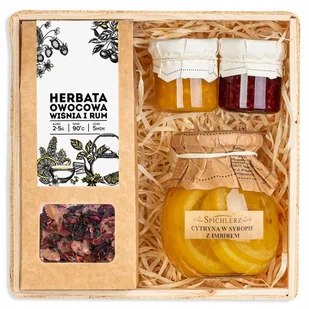 Zestaw prezentowy herbata wiśnia i rum konfitury cytryna w syropie - Herbata Zestaw prezentowy herbata wiśnia i rum konfitury cytryna w syropie - Herbata - miniaturka - grafika 1