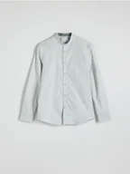 Koszule męskie - Reserved - Bawełniana koszula regular fit - jasnozielony - miniaturka - grafika 1