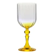 Kieliszki - Cieniowane kieliszki do wina BUBBLE z żółtą nóżką 300 ml - miniaturka - grafika 1