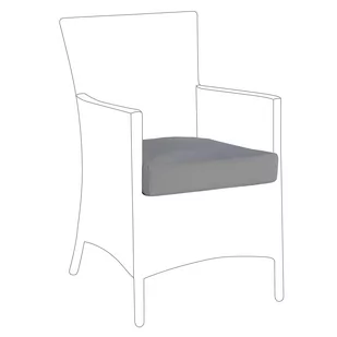 Beliani Zestaw poszewek na poduszki do mebli ogrodowych ITALY szary - Poduszki ogrodowe - miniaturka - grafika 2