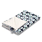 Koce i narzuty dla dzieci - LA MILLOU LEKKI KOCYK MINKY- L - DAISY - ECRU - miniaturka - grafika 1