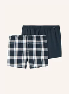 Majtki damskie - Schiesser Bokserki Boxershorts Multipacks, 2 Szt. blau - grafika 1