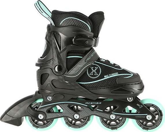 Rolki Nils Extreme NA11008 rekreacyjne regulowane czarne r. 35-38