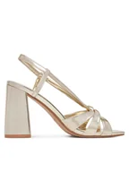 Sandały damskie - JENNY Sandały CWYYS164-02 Złoty - miniaturka - grafika 1