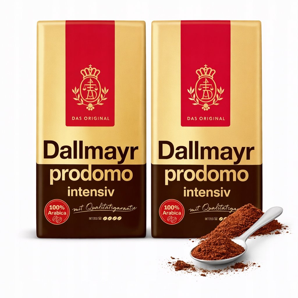 Dallmayr Prodomo Intensiv Kawa Mielona 500 g 100% Arabica Niemiecka
