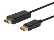 Huby USB - SAVIO Kabel SAVIO CL-56 (HDMI M - DisplayPort M; 1,5m; kolor czarny) 2_300391 - miniaturka - grafika 1