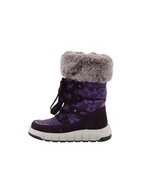 Kozaki damskie - Lurchi Skórzane kozaki "Vany" w kolorze fioletowym - miniaturka - grafika 1