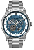 Zegarki męskie - Zegarek męski KENNETH COLE KCWGY0064302 granatowy klasyczny skeleton - miniaturka - grafika 1