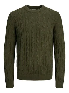 Jack & Jones Sweter w kolorze khaki - Swetry męskie - miniaturka - grafika 1