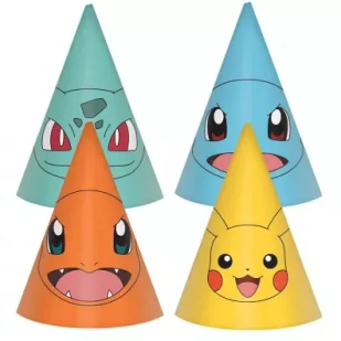 Czapeczki Pokemon 16cm 8szt - Stroje karnawałowe - miniaturka - grafika 1