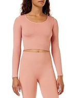Koszulki i topy damskie - Sloggi Ever Infused Aloe Crop Top Ls Top Top, foggy mauve, XS - miniaturka - grafika 1