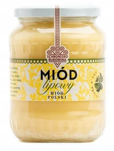 Mi��d lipowy 710 ml Schronisko Bukowina naturalny polski 1 kg - Miód - miniaturka - grafika 1
