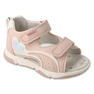 Buty dla dziewczynek - Befado sandałki dziecięce 170P108 różowe - miniaturka - grafika 1