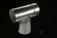 Kominy i akcesoria - Trójnik kominowy DN 113, 90st do kotłów z otwartą komora spalania - miniaturka - grafika 1