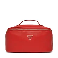 Kosmetyczki, organizery i kuferki - Kosmetyczka Guess Make Up Case PW1604 P3401 Czerwony - miniaturka - grafika 1
