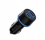 Ładowarki samochodowe - DEVIA ładowarka samochodowa Extreme PD QC 52,5W 1x USB-C 1x USB czarna 8_2280261 - miniaturka - grafika 1