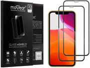 Szkła hartowane na telefon - movear 2 szt. Szkło Hartowane 3D PRO na Apple iPhone 11 na Cały Ekran, 9H GLASS mSHIELD Czarny A0I11G3EXG13FBK2 - miniaturka - grafika 1