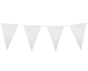 Obrusy i serwetki - Girlanda flagi białe 10m - miniaturka - grafika 1
