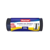 Worki na śmieci - Master Worki Na Śmieci Hdpe 35 L 50 sztuk Czarne - miniaturka - grafika 1