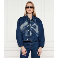 Kurtki damskie - Pinko Kurtka jeansowa GOTLAND| PINKO X PATRICK MCDOWELL | Regular Fit - miniaturka - grafika 1