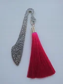 Zakładki do książek - ZAKŁADKA DO KSIĄŻKI RÓŻOWY CHWOST FRĘDZEL PREZENT - miniaturka - grafika 1