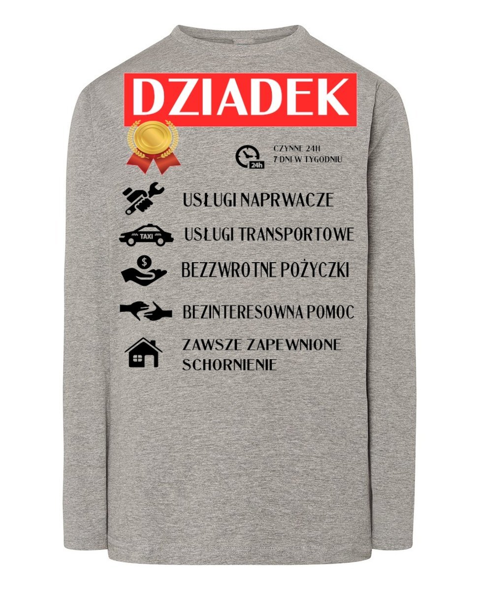 Prezent Dzień Dziadka Longsleeve r.S