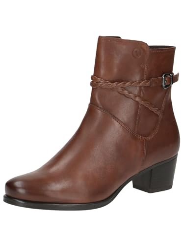 Caprice Damskie botki na obcasie 9-25309-43, Cognac Nappa, 41 EU, koniakowa Nappa, 41 EU