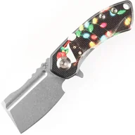 Scyzoryki - KANSEPT Mini Korvid Stonewashed 154CM G10 Rękojeść w Świąteczne Światełka T3030S1 - miniaturka - grafika 1