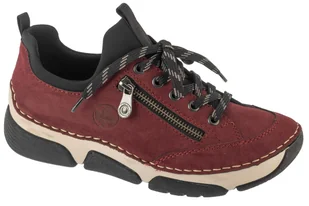 Rieker Shoes 45973-36, Damskie, półbuty, Bordowe - Półbuty męskie - miniaturka - grafika 1