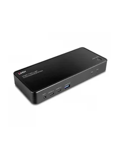 Replikator portów LINDY USB-C do 1xHDMI/1xDP/1xRJ45/3xUSB-A/3xUSB-C/1xAudio - Stacje dokujące i replikatory portów - miniaturka - grafika 1
