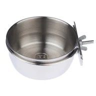 Akcesoria dla gryzoni - TIAKI miska ze stali nierdzewnej do mocowania/przykręcenia - 500 ml / Ø 12.2 cm - miniaturka - grafika 1