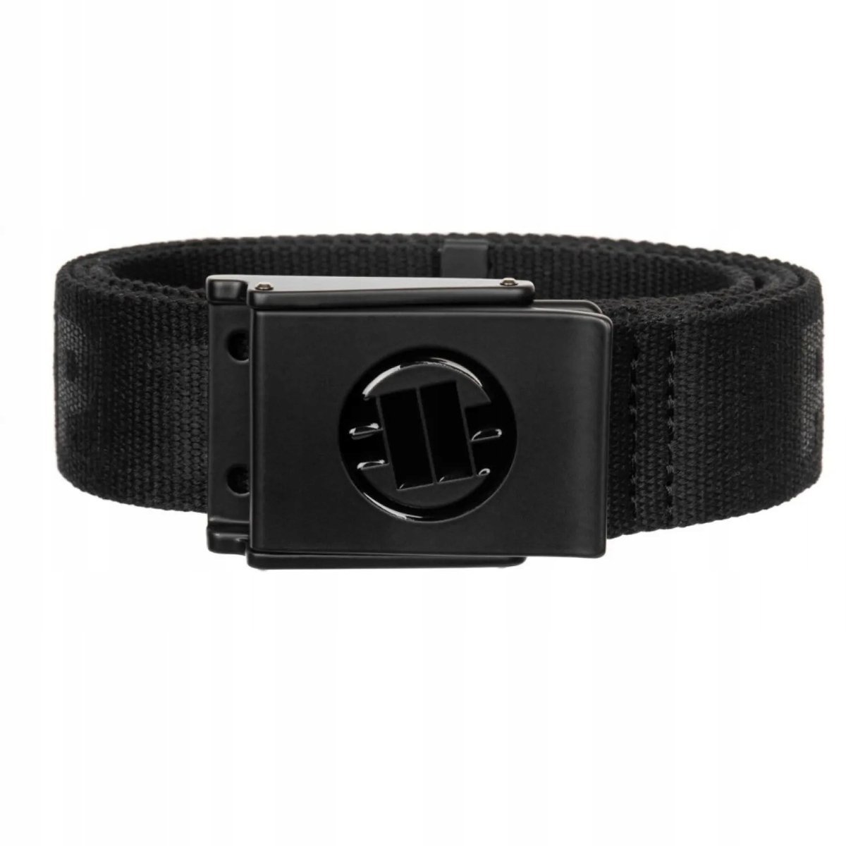 Pasek parciany PITBULL Embossed Webbing Belt Hilltop - Czarny