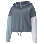 Bluzy damskie - Bluza z kapturem damska Puma Modern Sports niebieska 58948664-S - miniaturka - grafika 1