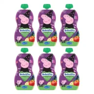 Desery dla dzieci - BoboVita Świnka Peppa Mus jagody jabłka banan po 6 miesiącu Zgrzewka 6 x 100 g - miniaturka - grafika 1
