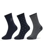 Skarpetki damskie - Skarpety długie Tommy Hilfiger 701236464 Granatowy - miniaturka - grafika 1