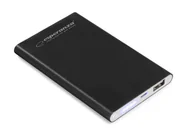 Powerbanki - Esperanza NUCLEUS 4400mAh Czarny (EMP116K) - miniaturka - grafika 1