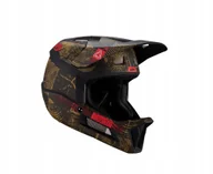 Kaski rowerowe - Leatt Kask Rowerowy Mtb Gravity 2.0 Timber Czarny Brązowy L - miniaturka - grafika 1