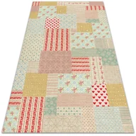 Dywany zewnętrzne - Tarasowy dywan zewnętrzny Kolorowy patchwork 120x180 cm - miniaturka - grafika 1