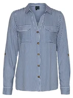 Koszule damskie - Vero Moda Koszula w kolorze niebiesko-białym - miniaturka - grafika 1