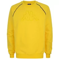 Bluzy męskie - Kappa Logo Tape Bain męska bluza żółty żółty S 304WP60 - miniaturka - grafika 1