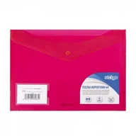 Teczki i skoroszyty - Strigo Teczka kopertowa PP A4 pozioma różowa 2kiesz. SF006 STRIGO - miniaturka - grafika 1