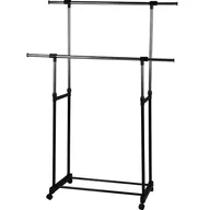 Wieszaki i stojaki - Wieszak na ubrania stojący 2D chrom/czarny Paulo Bis - miniaturka - grafika 1